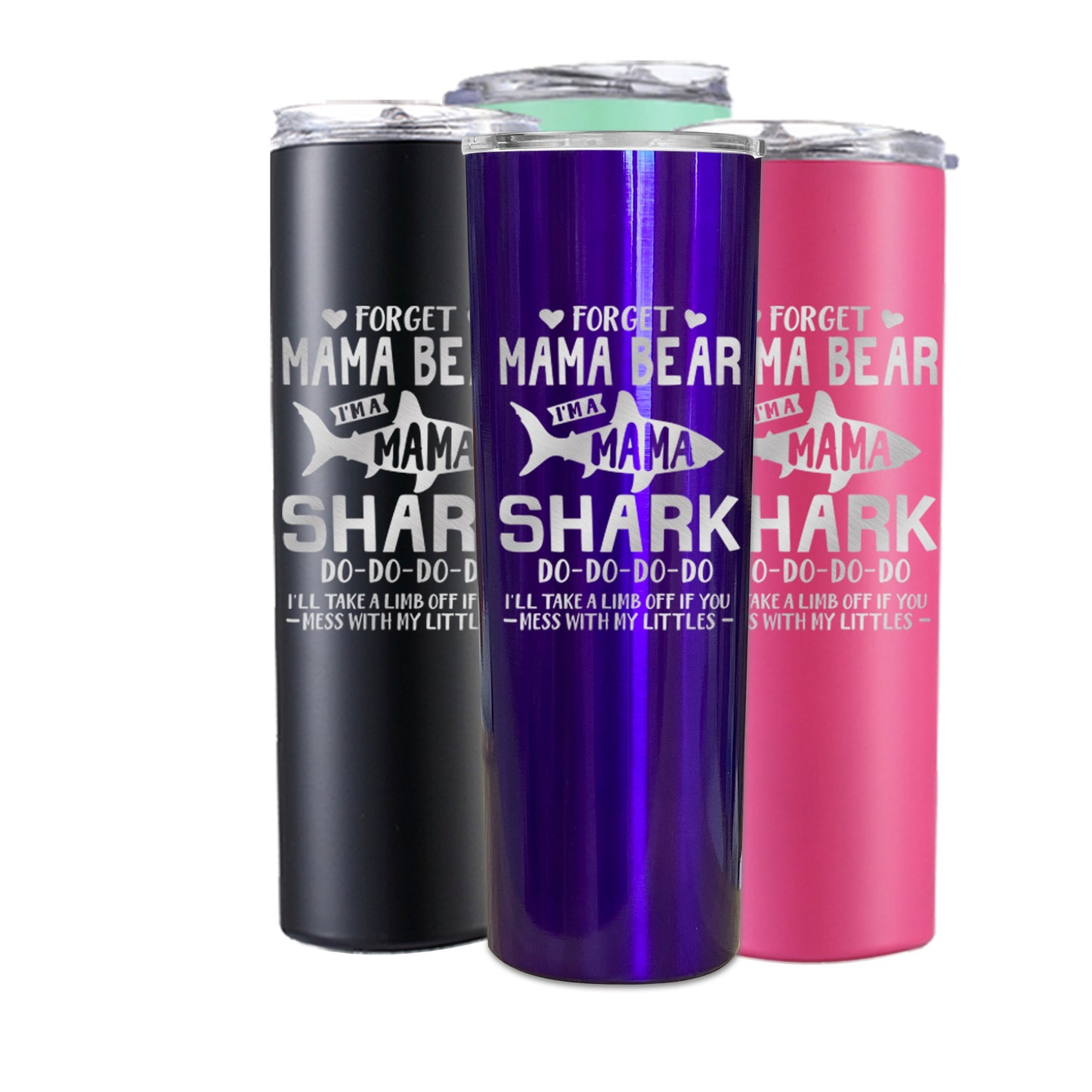 Mama Shark Tumbler Gift for Mom Wife Forget Mama Bear New Mom Baby Shower Birthday Mother Day Gift