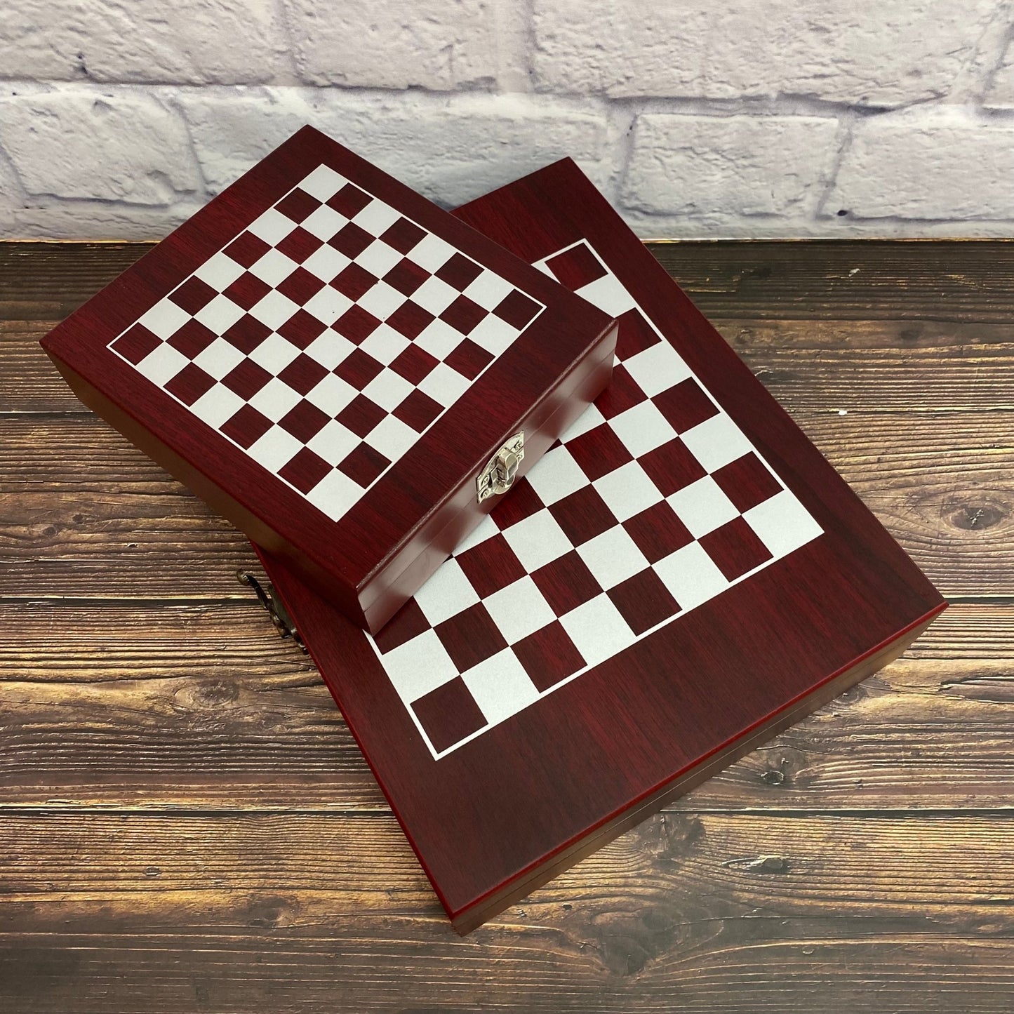 Wooden Chess Set Board Personalized Gift for Father Brother Son Anniversary Party Gift