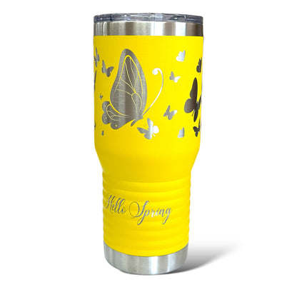 20 oz Travel Tumbler with Handle, Custom Company Logo, Slide Lid