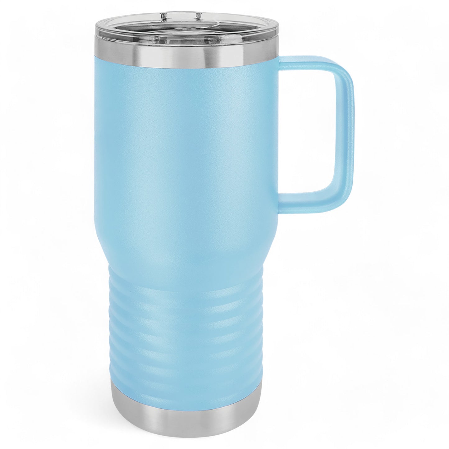 20 oz Travel Tumbler with Handle, Custom Company Logo, Slide Lid