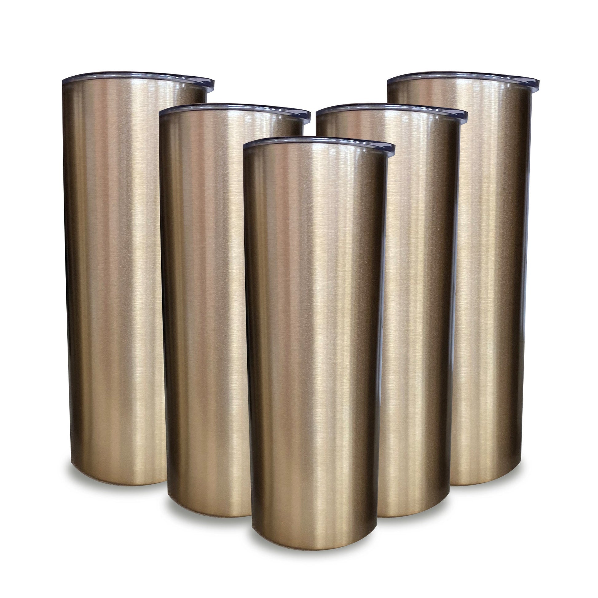 Light Rose Gold Skinny Tumblers Bulk 20 oz Stainless Steel Double Wall Cup Mug Gift for Her for Laser Engraved Wholesale