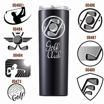 Golfer Gift Tumbler for Men 20 oz Fathers Day Tumbler Coffee Travel Cup Mug
