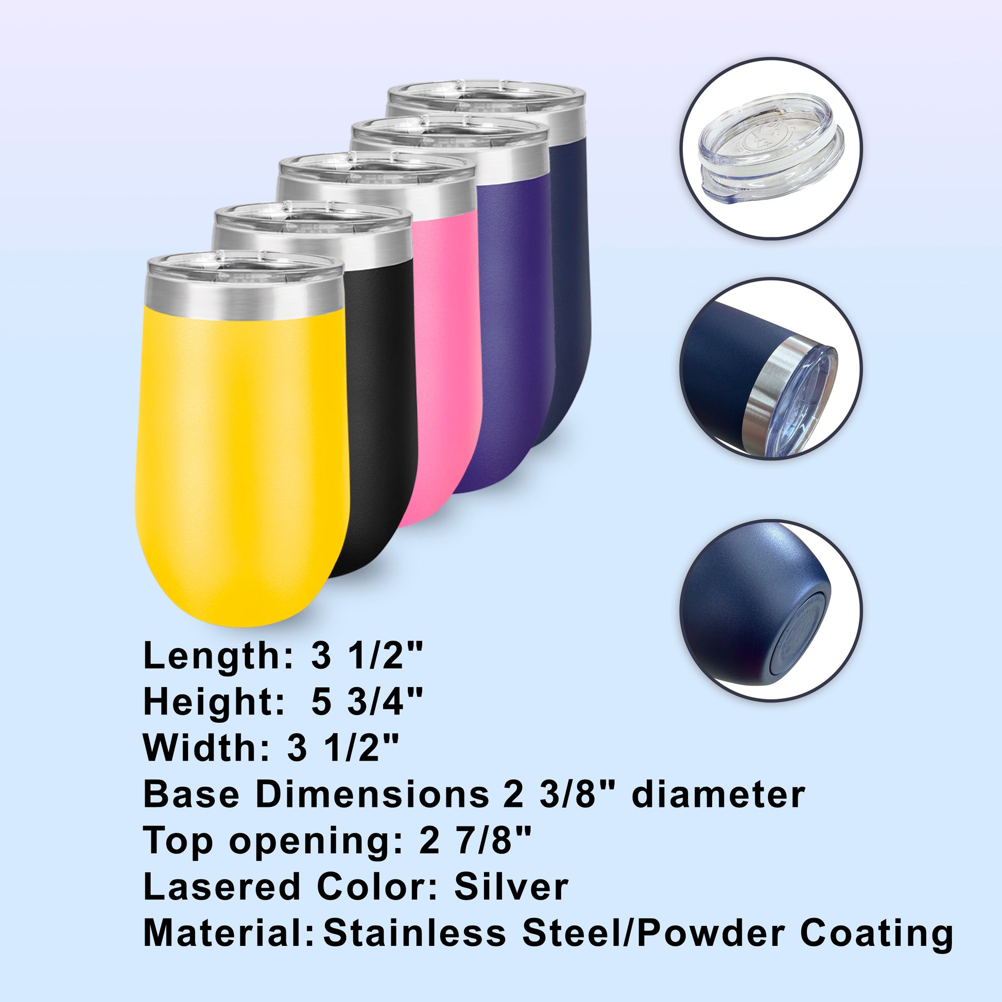 Bridesmaid Champagne Tumbler, Laser Engraved Corporate Gift Tumbler Wine Cup 16oz Stainless Steel Employee Appreciation Gift Mug