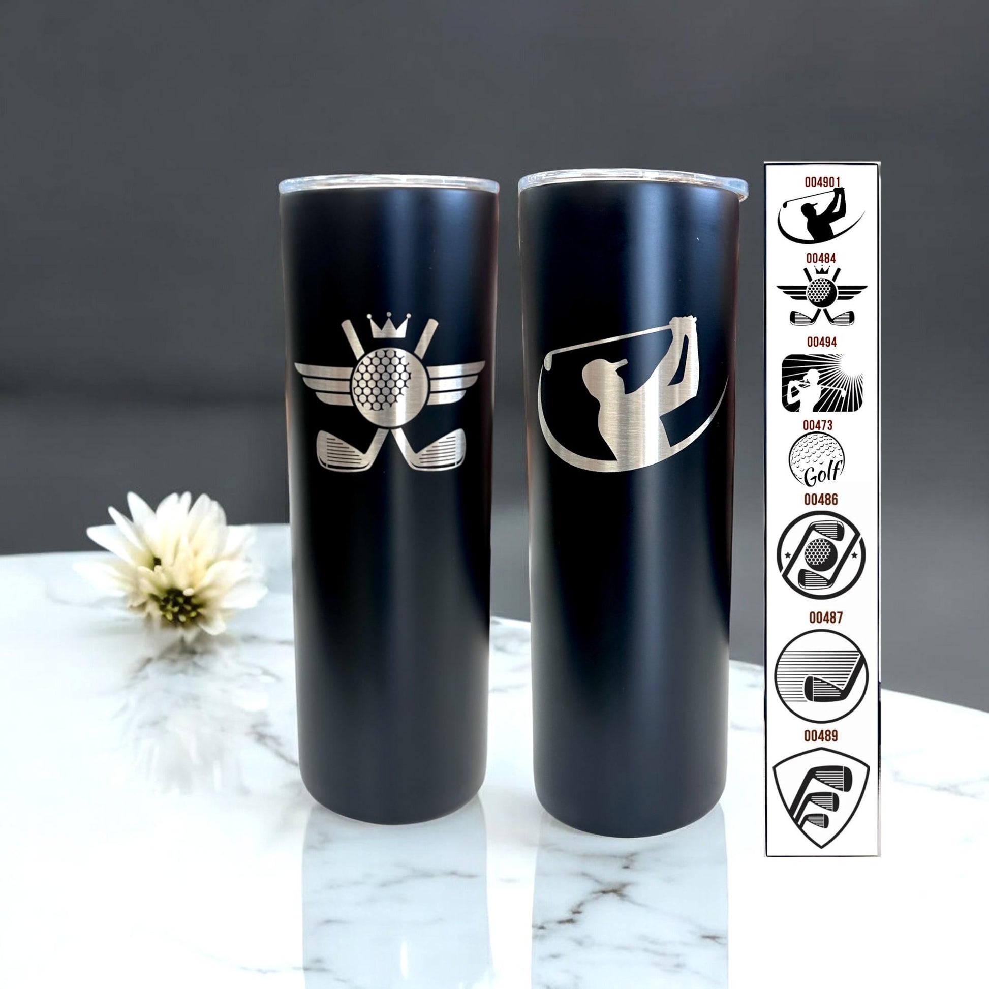 Golfer Gift Tumbler for Men 20 oz Fathers Day Tumbler Coffee Travel Cup Mug