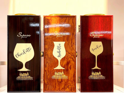 Personalized Wine Box with Tools Glass Decoration Gift for Man Woman Wedding Birthday